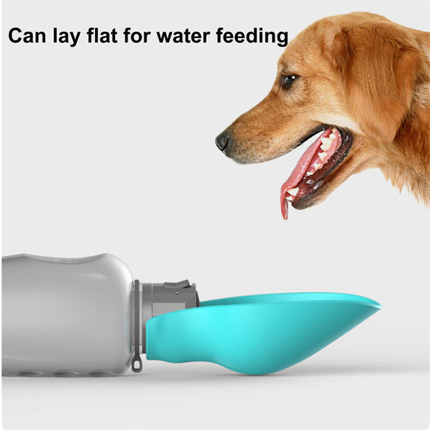 Portable Leakproof Dogs Water Bottle, Pet Foldable Water Despenser 800ml