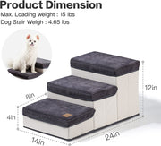3 - Tiers Foldable Dog Stairs (Small Pets)