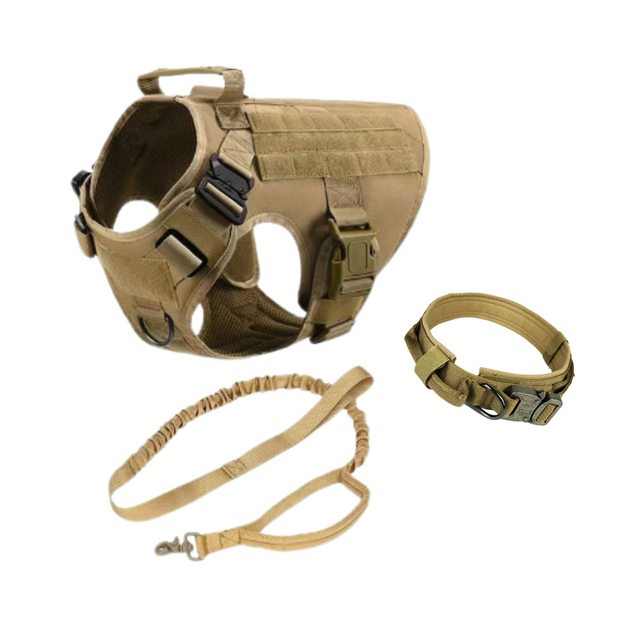 Tactical Dog Harness, Collar, and Leash Set
