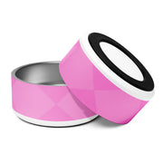 Pink Stainless Steel Pet bowl