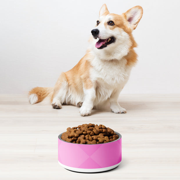 Pink Stainless Steel Pet bowl