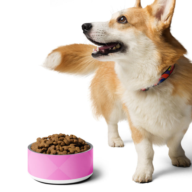 Pink Stainless Steel Pet bowl