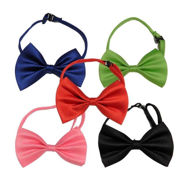 5 PCS ADJUSTABLE DOG BOW TIES (Random Color)