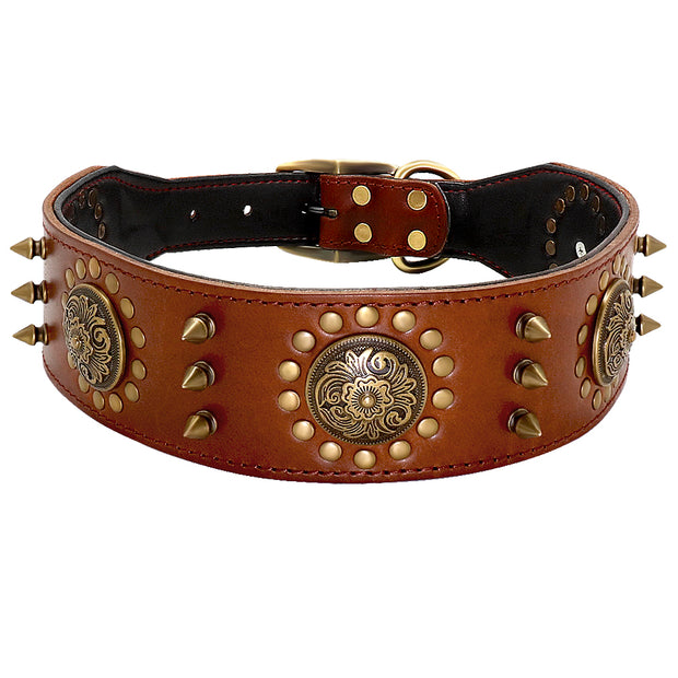 leather stud dog collar