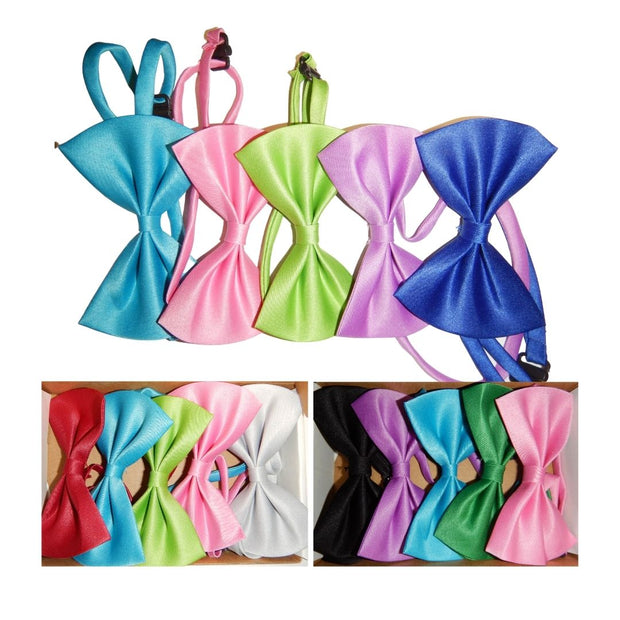 5 PCS ADJUSTABLE DOG BOW TIES (Random Color)