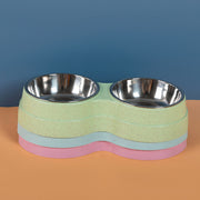 Stainless Steel Double Pet Bowl Feeder