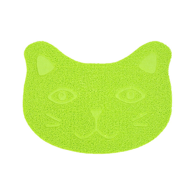 cat litter mat green