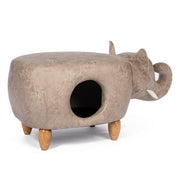 Elephant Ottoman Hideout for Cats and Small Dogs