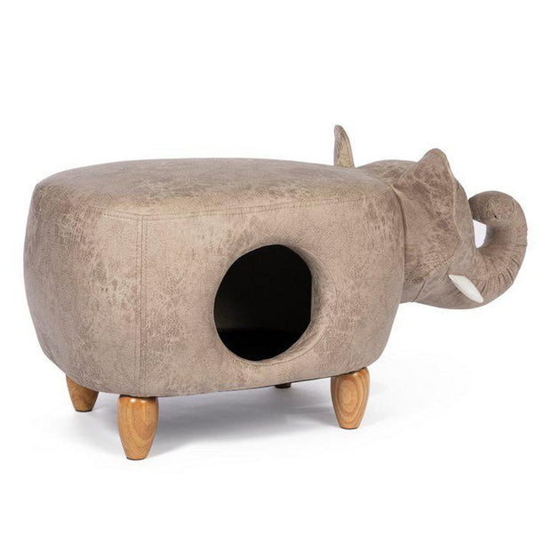 Elephant Ottoman Hideout for Cats and Small Dogs