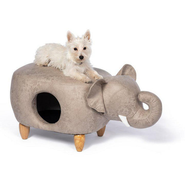 Elephant Ottoman Hideout for Cats and Small Dogs