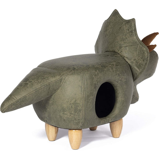 Triceratops Dinosaur Ottoman Cat Hideout