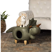 Triceratops Dinosaur Ottoman Cat Hideout