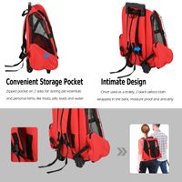 Pet Carrier Backpack with Rolling Wheel