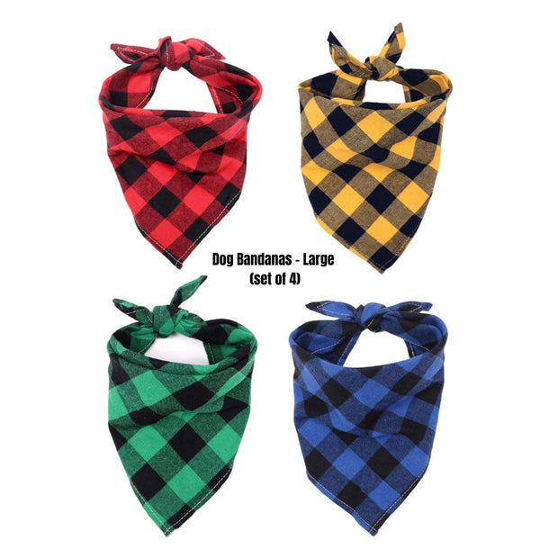 Dog bandanas - Large (set of 4)