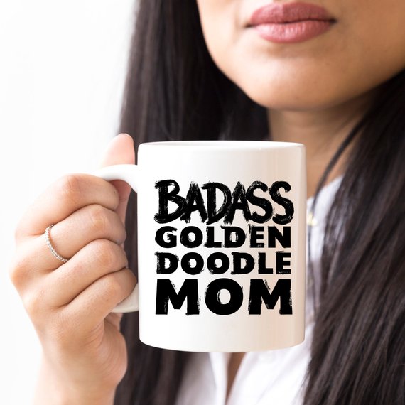 Goldendoodle Mug - Badass Goldendoodle MOM