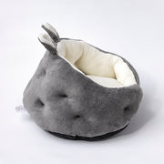 Pet bed with bunny ears