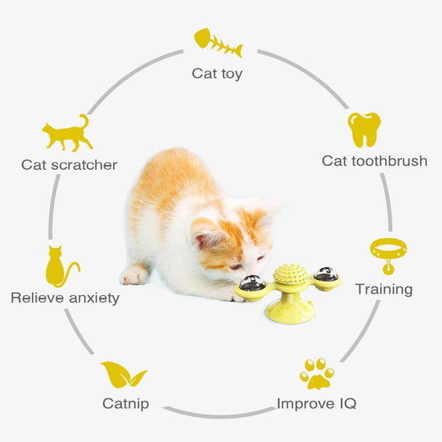 Cats Whirling LED Turntable Toy