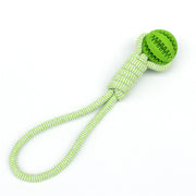 Rubber Ball Chew Toy with Cotton Rope | Dog Toy